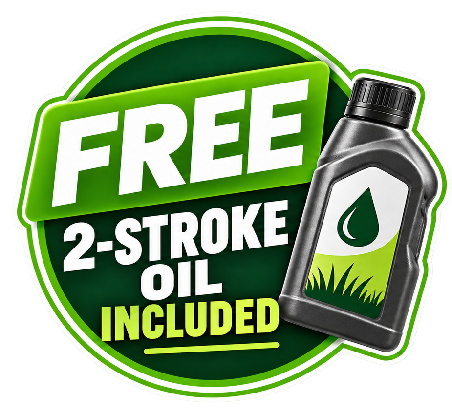Free 2-stroke oil included